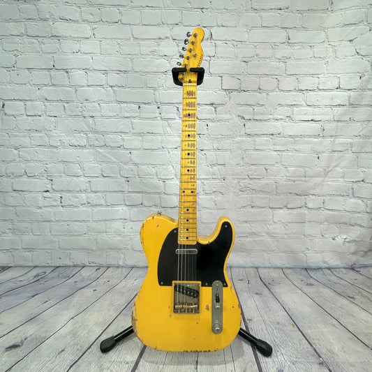 Nash Guitars T52 6 String Electric Guitar Butterscotch Blonde Heavy Aging