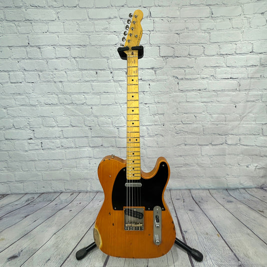 Nash Guitars T52 6 String Electric Guitar Vintage Amber Medium Aging