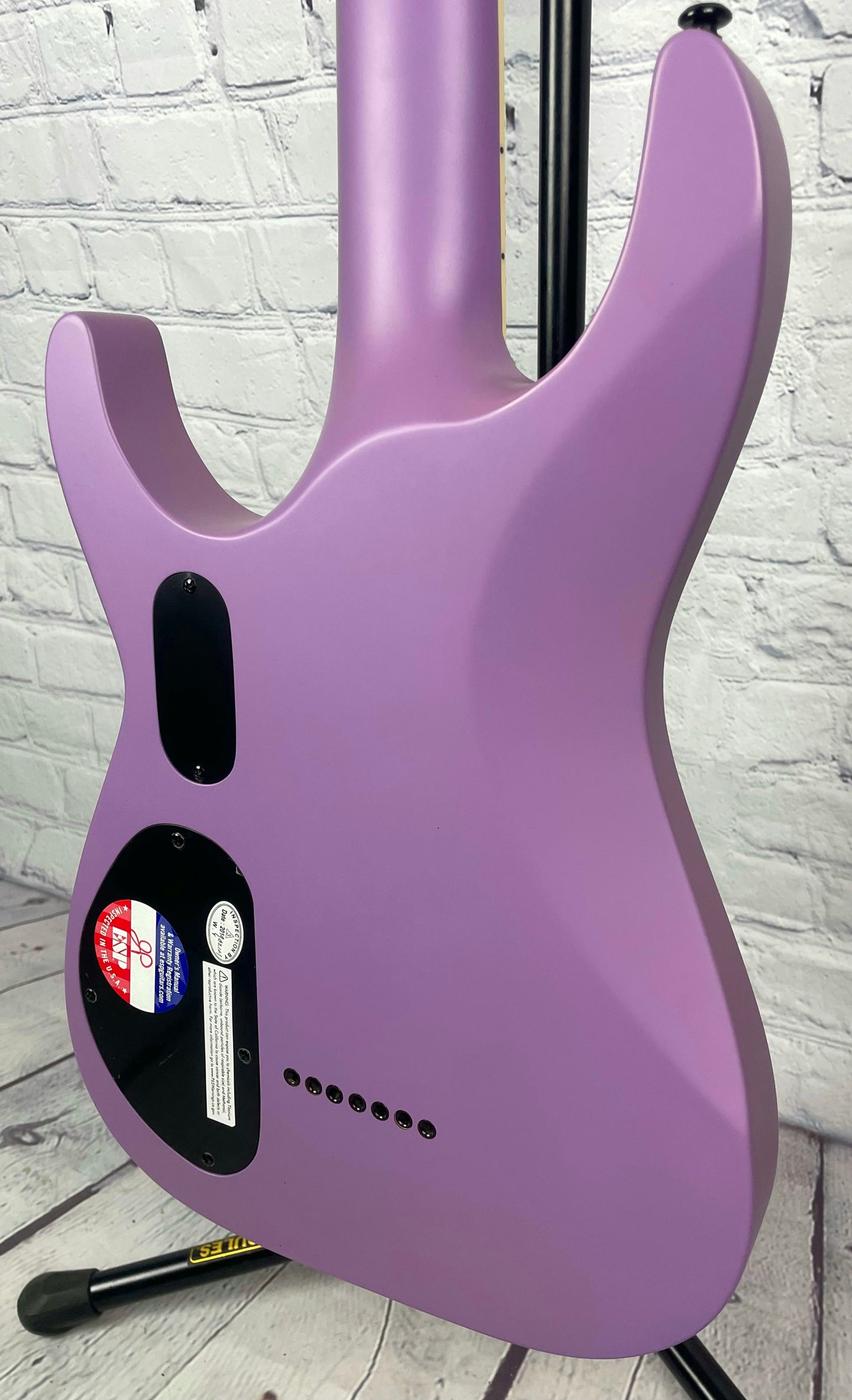USED LTD SC-607B1 Stephen Carpenter 7 String Baritone Electric Guitar Lavender Haze