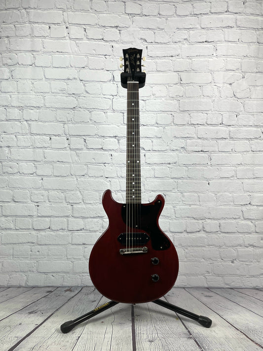 Gibson Custom Shop 1958 Les Paul Jr. Double Cutaway Reissue Electric Guitar Faded Cherry