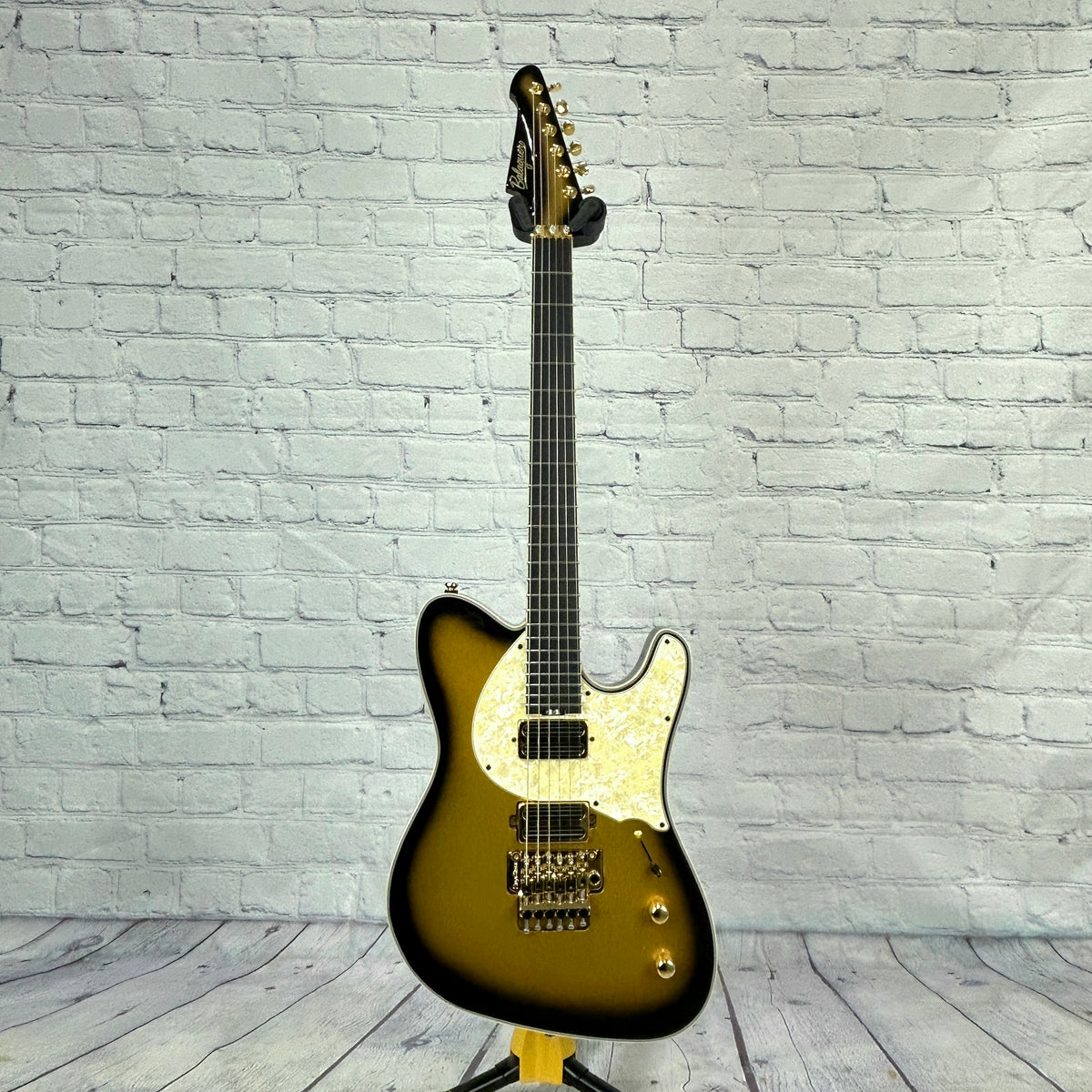 Balaguer Guitars Thicket TM Travis Miguel 6 String Electric Guitar Gloss Metallic Goldburst