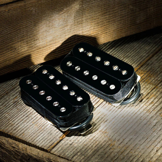 Lollar Pickups Imperial Humbucker High Wind 6 String Electric Guitar Pickup SET Double Black 4 Wire