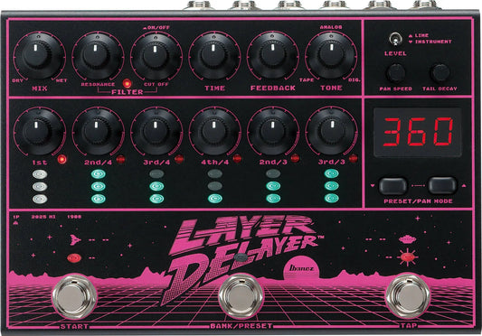 Ibanez Layer Delayer LD-303 Pedal Variable Multi Head Delay