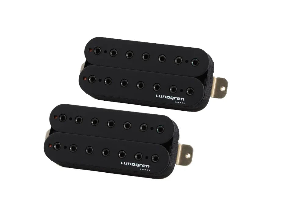 Lundgren Pickups M7 Black Bobbin Black Slugs 7 String Pickup Set