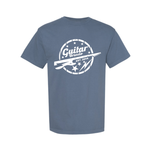 Guitar Brando Classic Logo Men's T-Shirt Comfort Colors Blue Jean Fall 2026 Collection