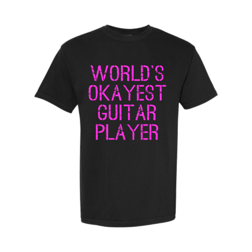 Guitar Brando Okayest Men's T-Shirt Comfort Colors Black Fall 2026 Collection