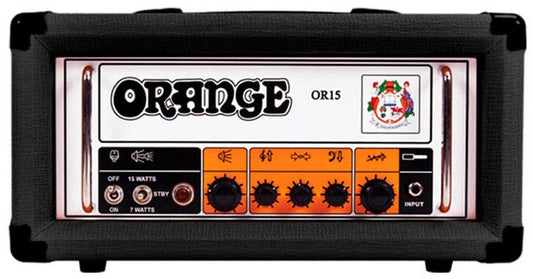 Orange Amplifiers OR15H BK 15w Tube Amp Head Black Tolex