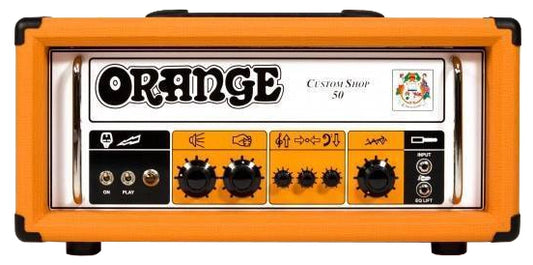 Orange Amplifiers CS50H Custom Shop 50w Hand Wired Tube Amp Head Orange Tolex