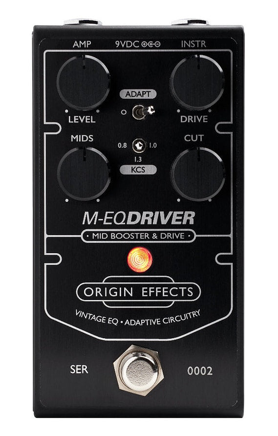 Origin Effects M-EQ Driver Mid-Boost & Drive Pedal Black Edition