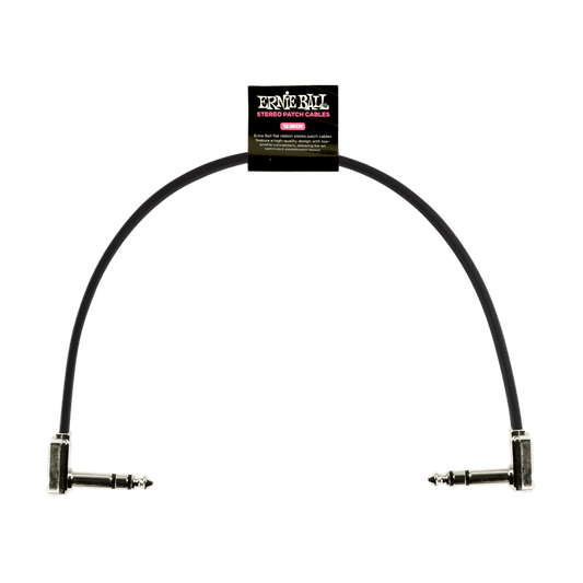 Ernie Ball Stereo Flat Ribbon Patch Cable - 12" (P06409)