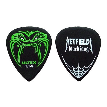 Dunlop Hetfield Black Fang Guitar Picks 1.14mm (6 Pack) Black