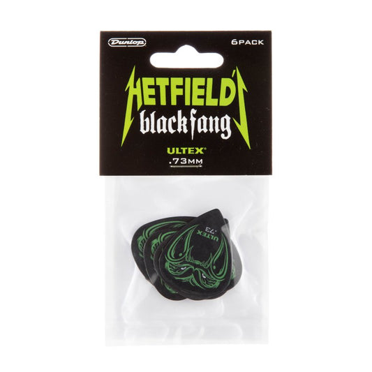 Dunlop Hetfield Black Fang Guitar Picks 0.73mm (6 Pack) Black