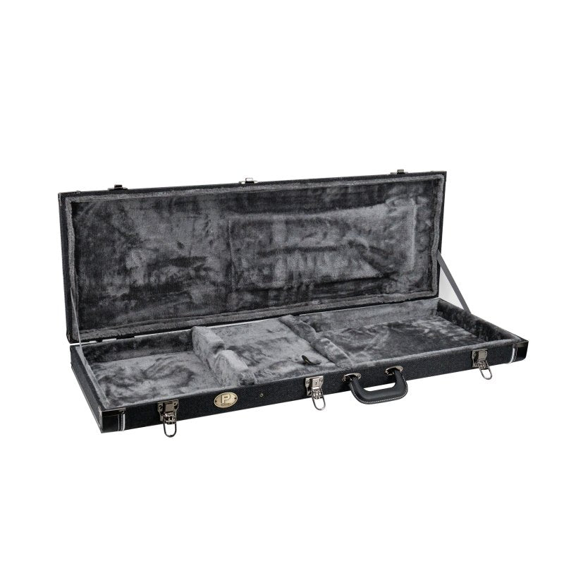 Profile Hardshell Rectangular Electric Guitar Case Grey Woven Fabric
