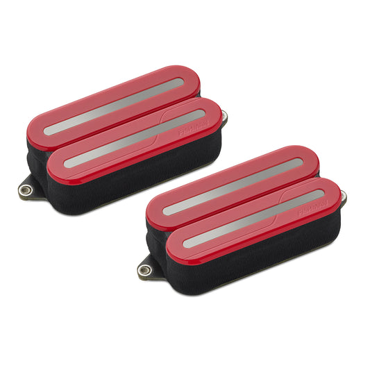 Fishman Fluence Open Core Modern Active Pickup Set Black Nickel Blades Red