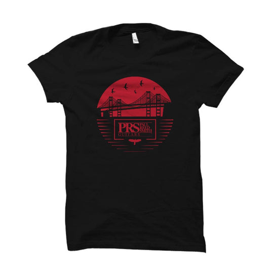 Paul Reed Smith PRS Bay Bridge T-Shirt Red/Black