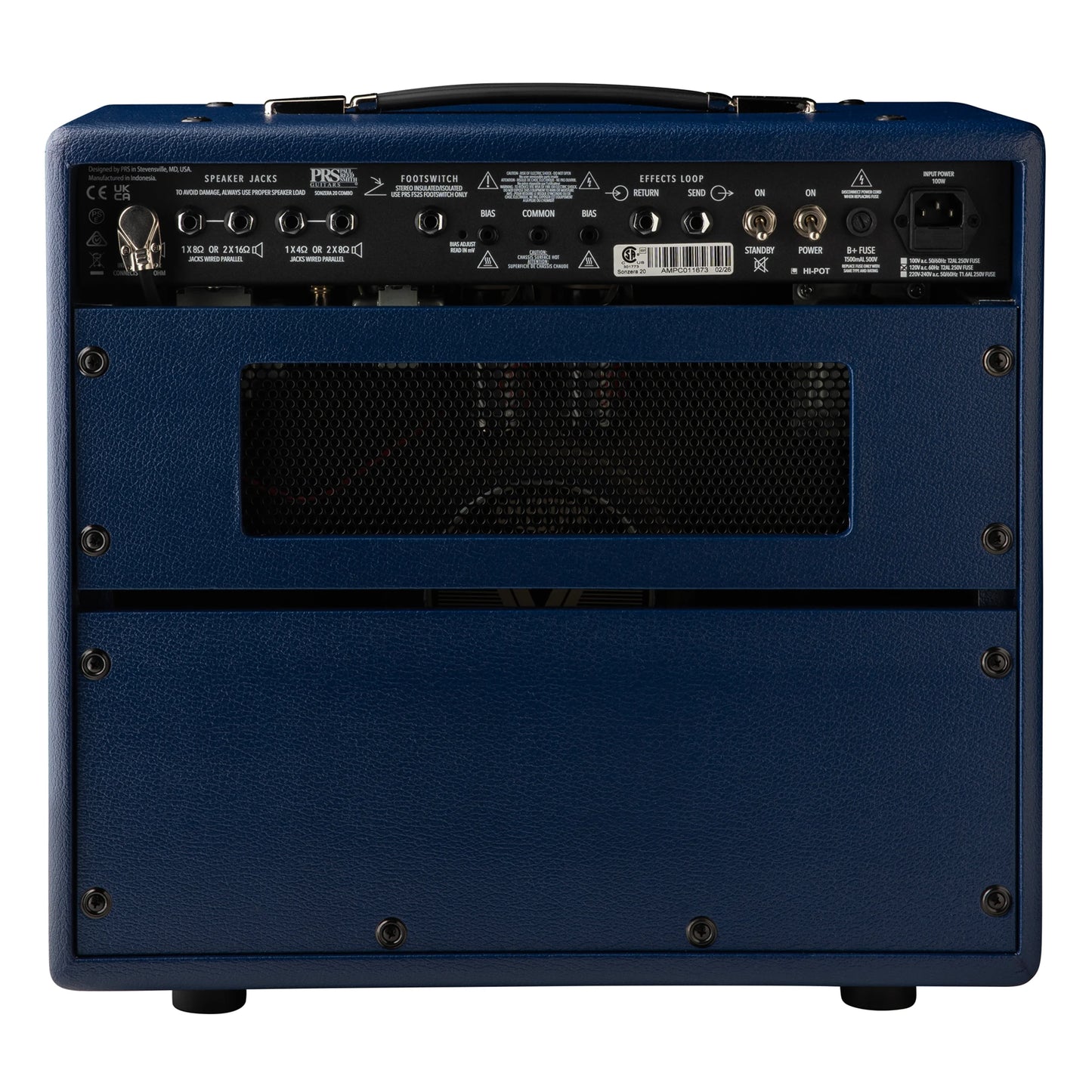Paul Reed Smith PRS Sonzera 20 Combo 1x12 Amplifier Limited Edition Indigo Blue Tolex