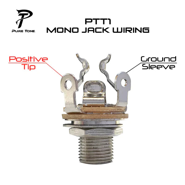 Pure Tone Mono Multi-Contact 1/4″ Output Jack - Black Nickel