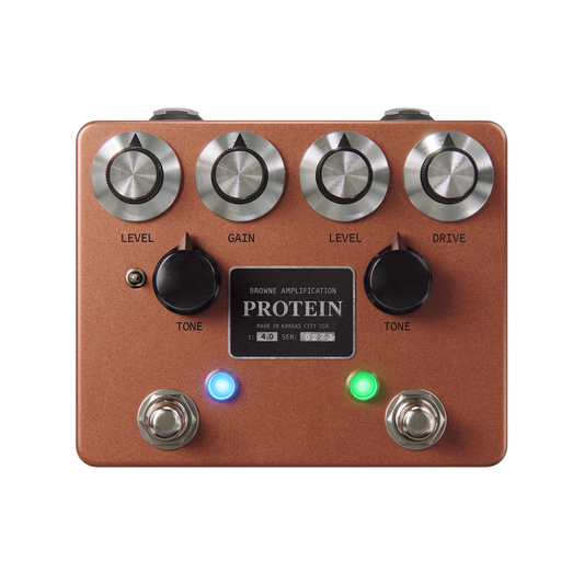 Browne Amplification Protein V4 Dual Overdrive Pedal Copper