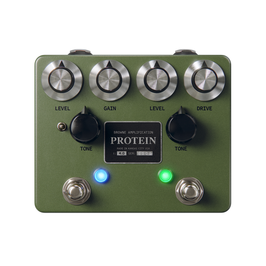 Browne Amplification Protein V4 Dual Overdrive Pedal Green
