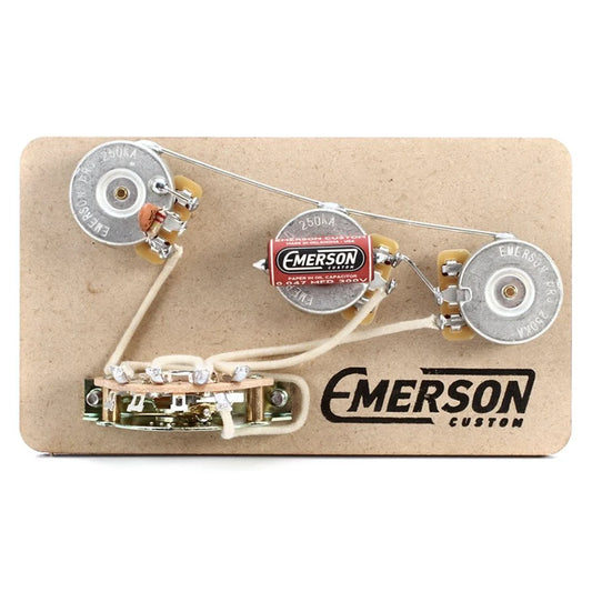 Emerson Custom 5-Way Stratocaster 250k Prewired Harness Kit - Premier Pro S5-PREMIER