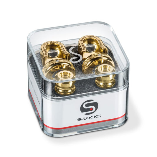 Schaller S-Lock Strap Locks (2pc) SCH1447 Gold