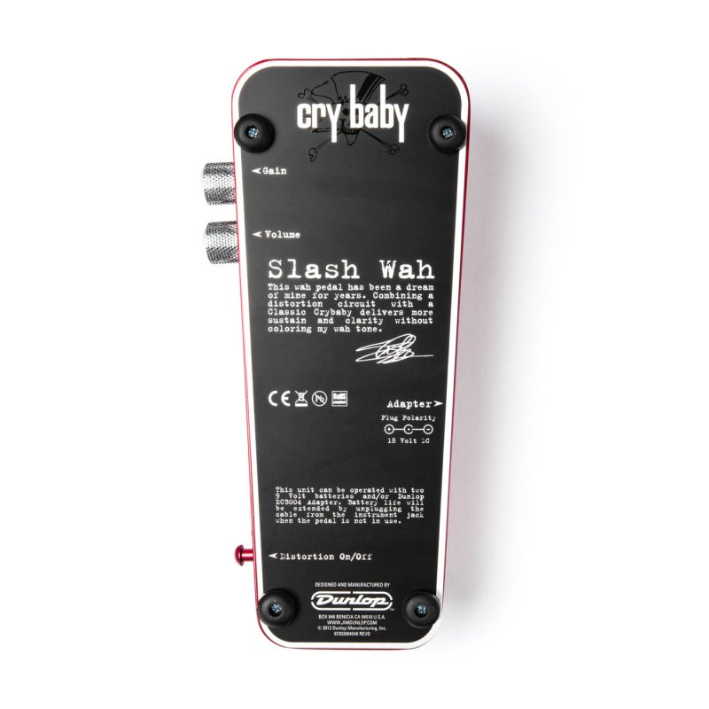 Dunlop Cry Baby Slash Signature Wah Pedal Red