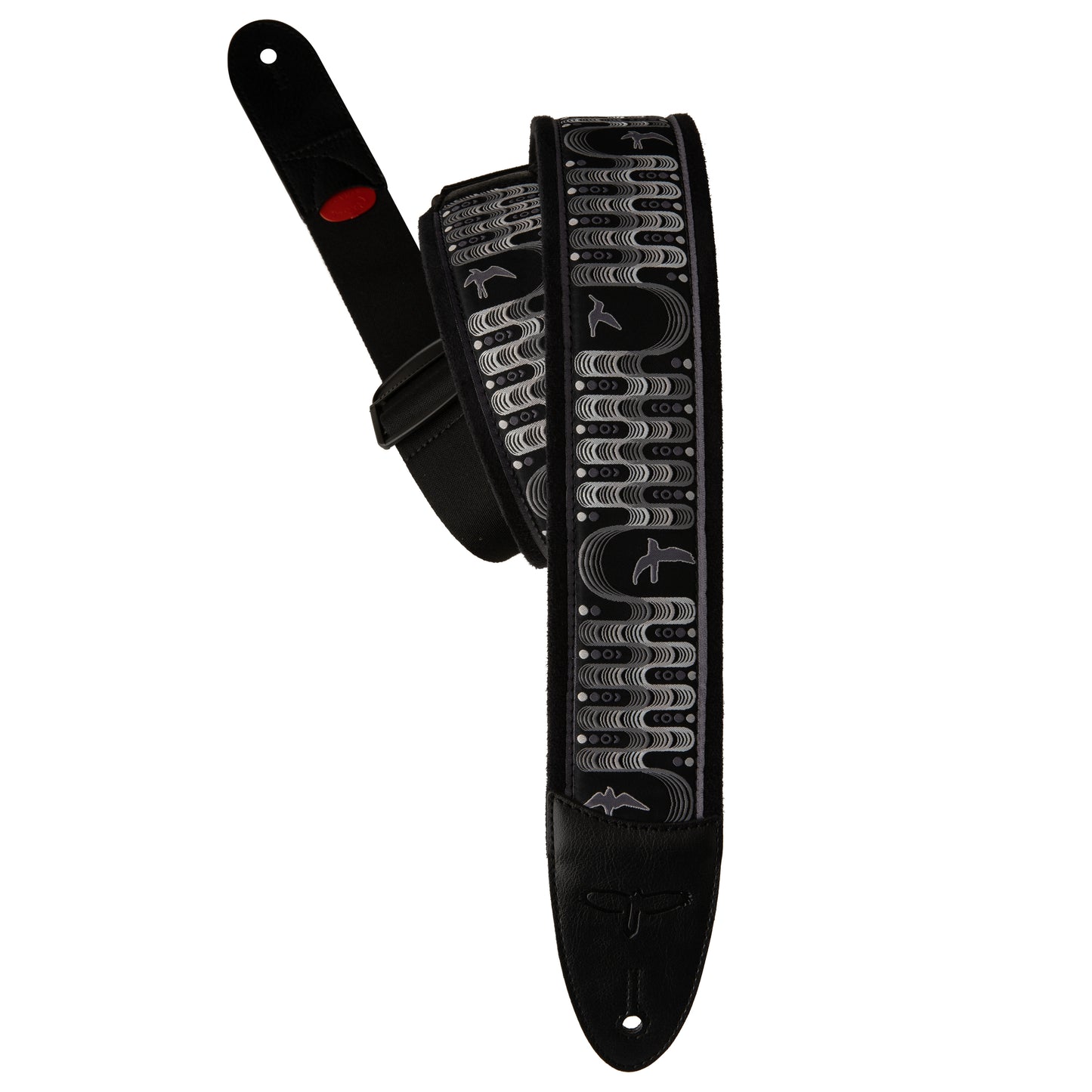Paul Reed Smith PRS 2.4" Padded Guitar Strap w/FLASH, Custom Jacquard Birds Wavelength