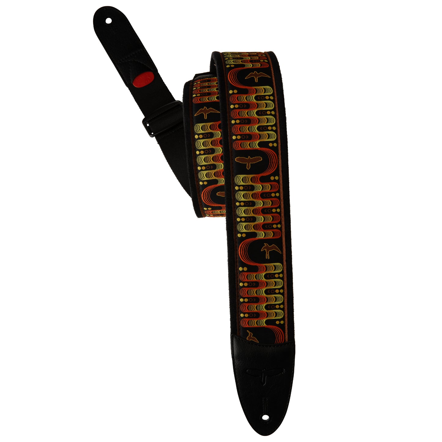 Paul Reed Smith PRS 2.4" Padded Guitar Strap w/FLASH, Custom Jacquard Birds Wavelength