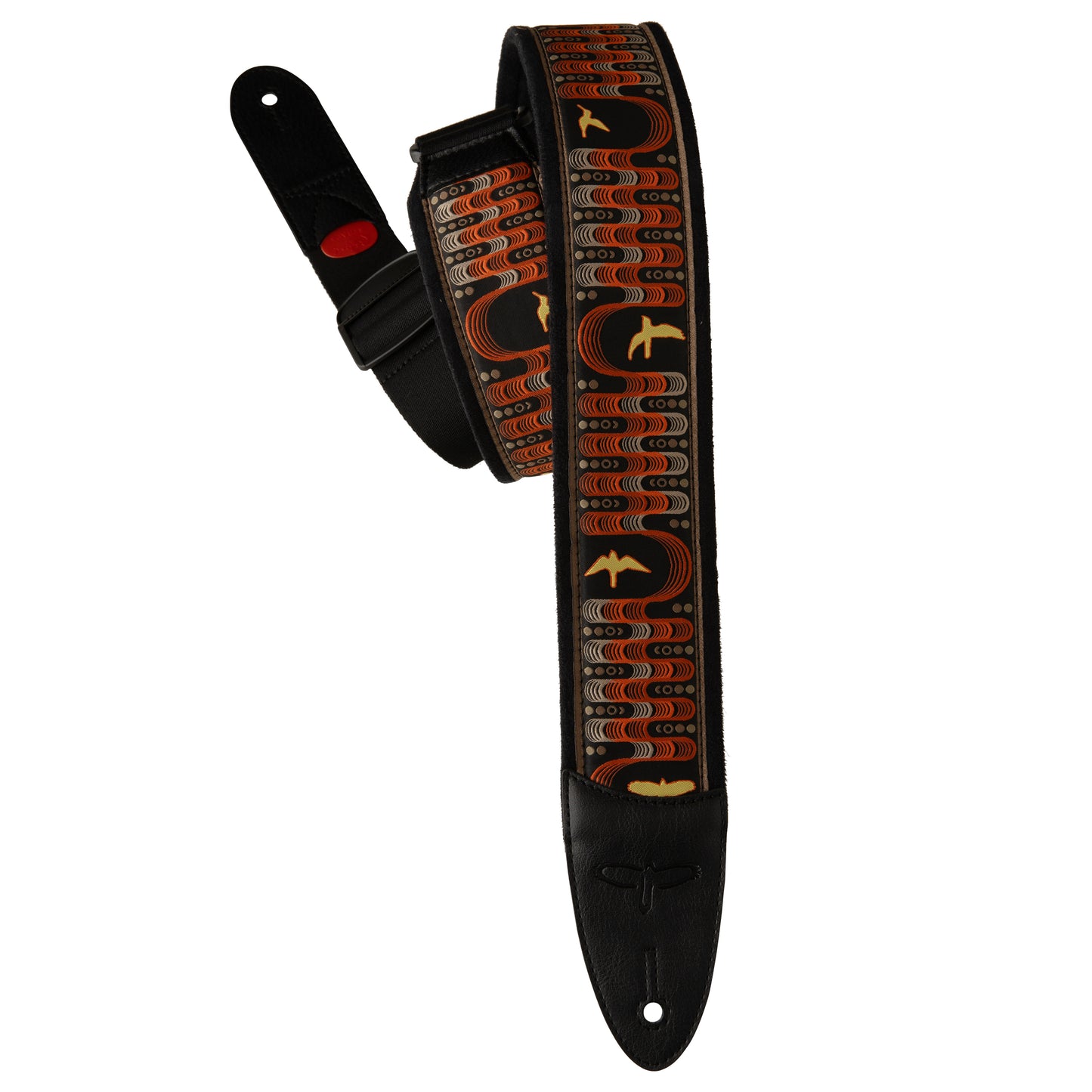 Paul Reed Smith PRS 2.4" Padded Guitar Strap w/FLASH, Custom Jacquard Birds Wavelength