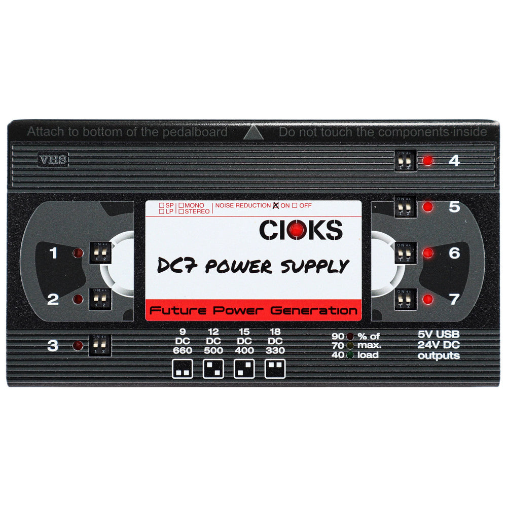 CIOKS DC7 Compact Pedal Power Supply Limited VHS Graphic