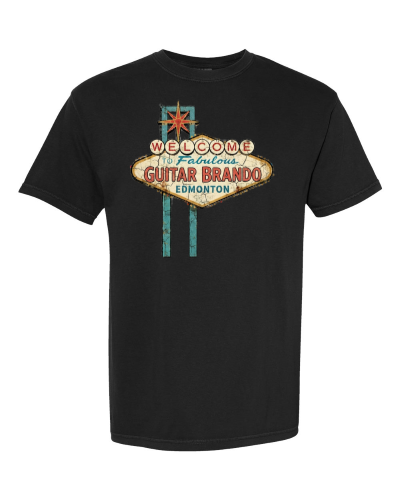 Guitar Brando Welcome Men's T-Shirt Comfort Colors Black Fall 2026 Collection