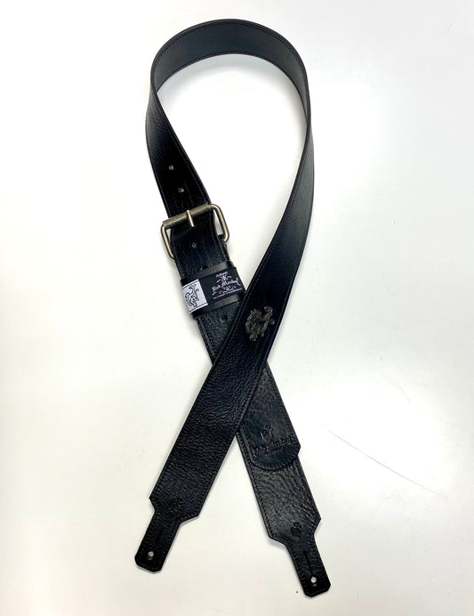 Red Monkey Designs 2" Classic Guitar Strap (Black/Antique Silver, Size:1)