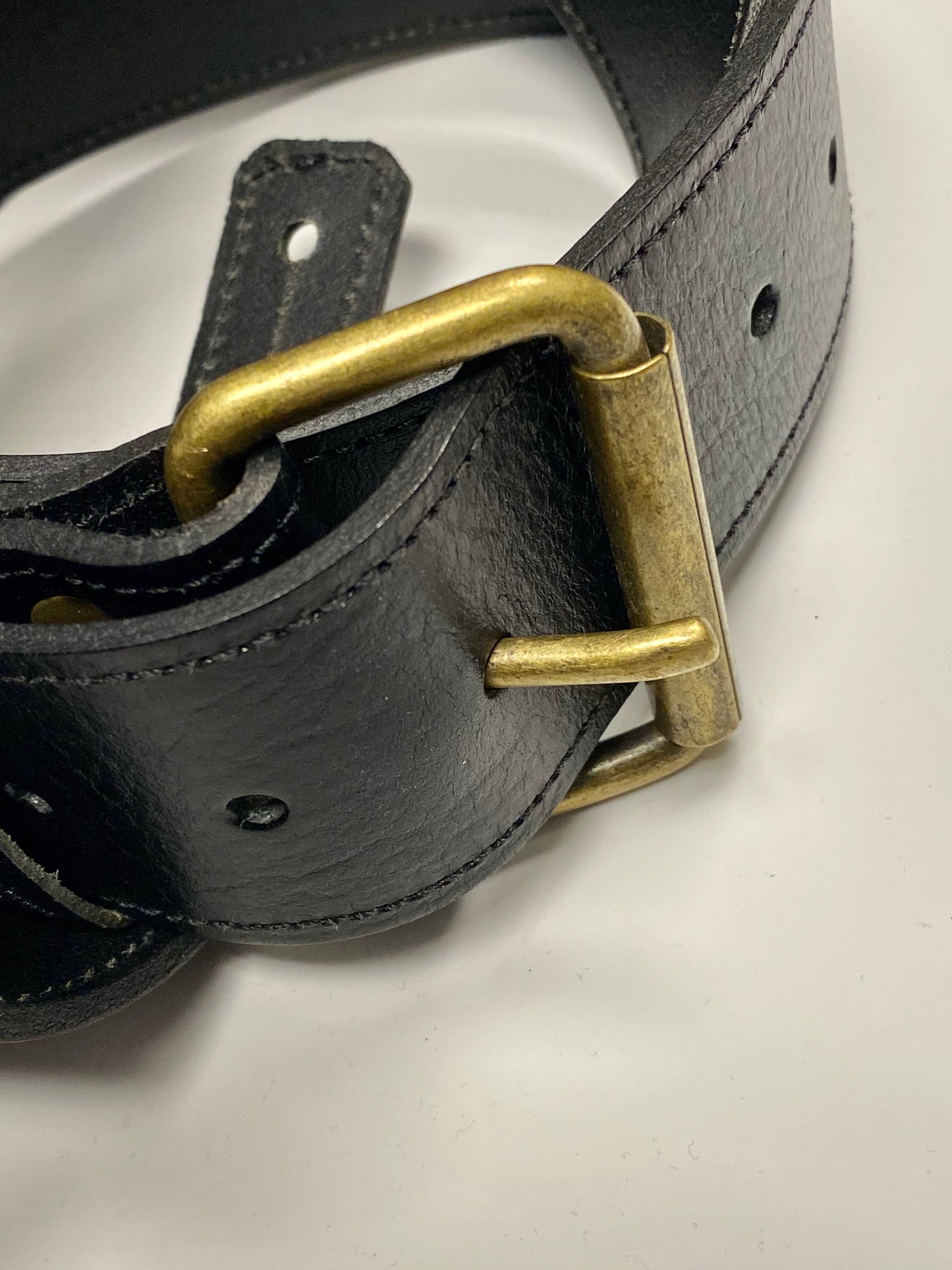 Red Monkey Designs 2" Classic Guitar Strap (Black/Antique Brass, Size: 2)