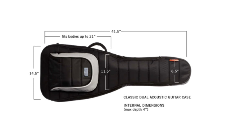 Mono M80 Classic Dual Electric Guitar Case (Black)