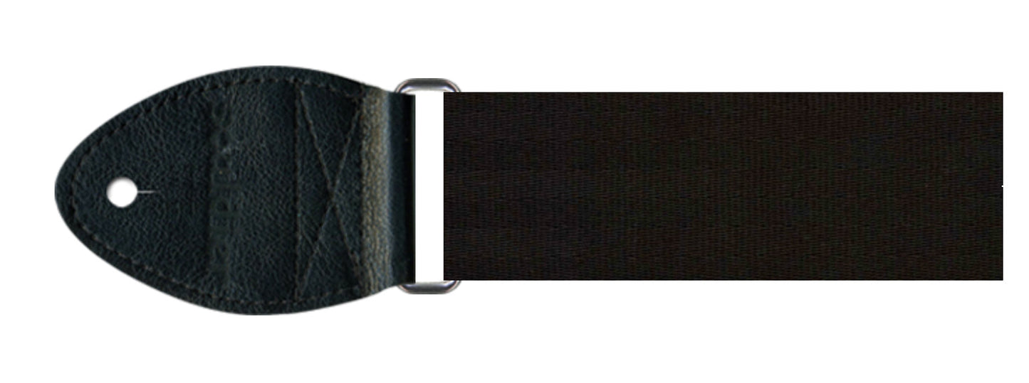 Black guitar strap by Souldier Straps. 