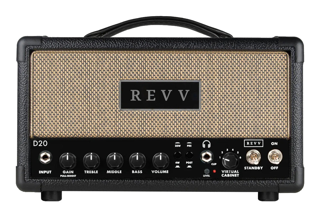 Revv Amplification D20TS 20w Tube Amp Head Black Tolex