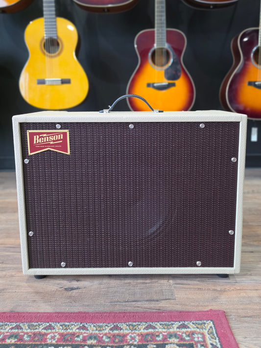 USED Benson Amps Monarch Reverb + 1x12 Combo Amplifier Blonde Tolex