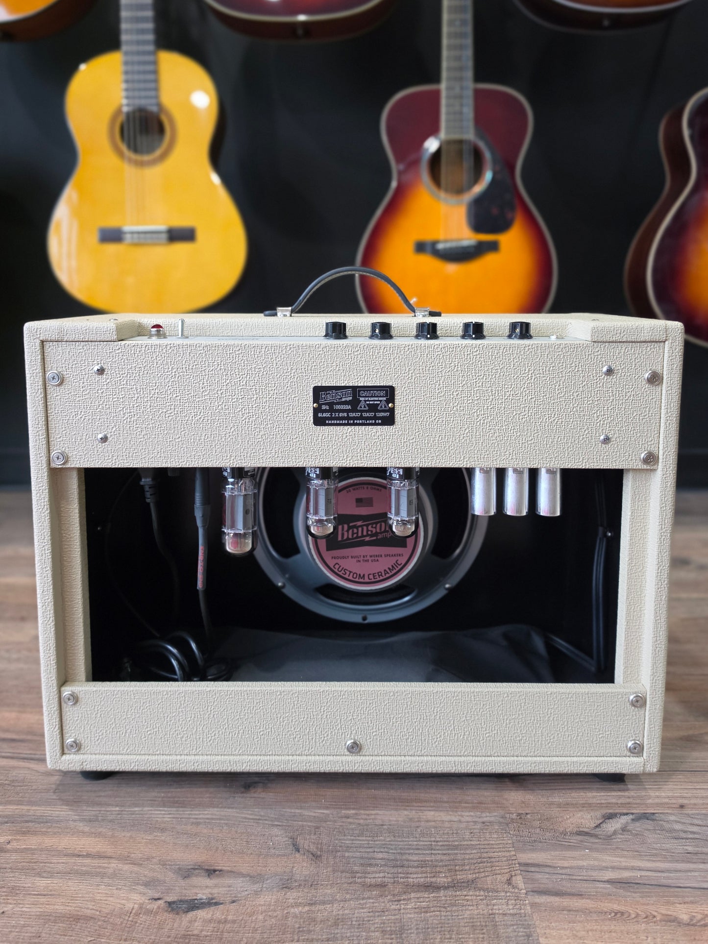 USED Benson Amps Monarch Reverb + 1x12 Combo Amplifier Blonde Tolex