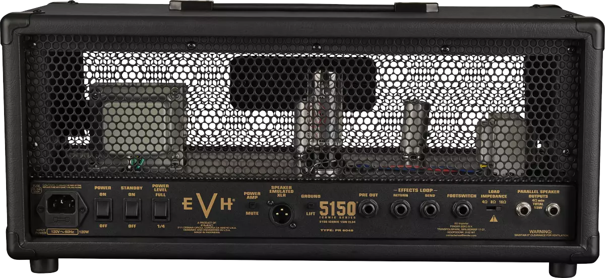 EVH Guitars Iconic Series 5150 15w EL34 Guitar Amplifier Amp Head Black