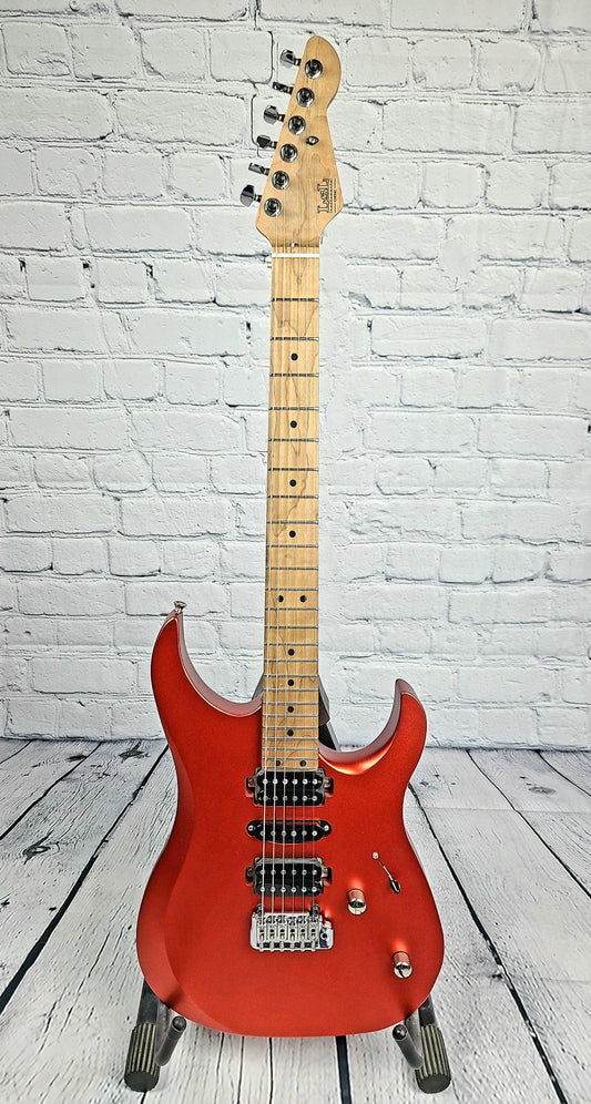 LSL Instruments XT4 One Series Roasted Maple Neck Metallic Candy Apple Red - Guitar Brando