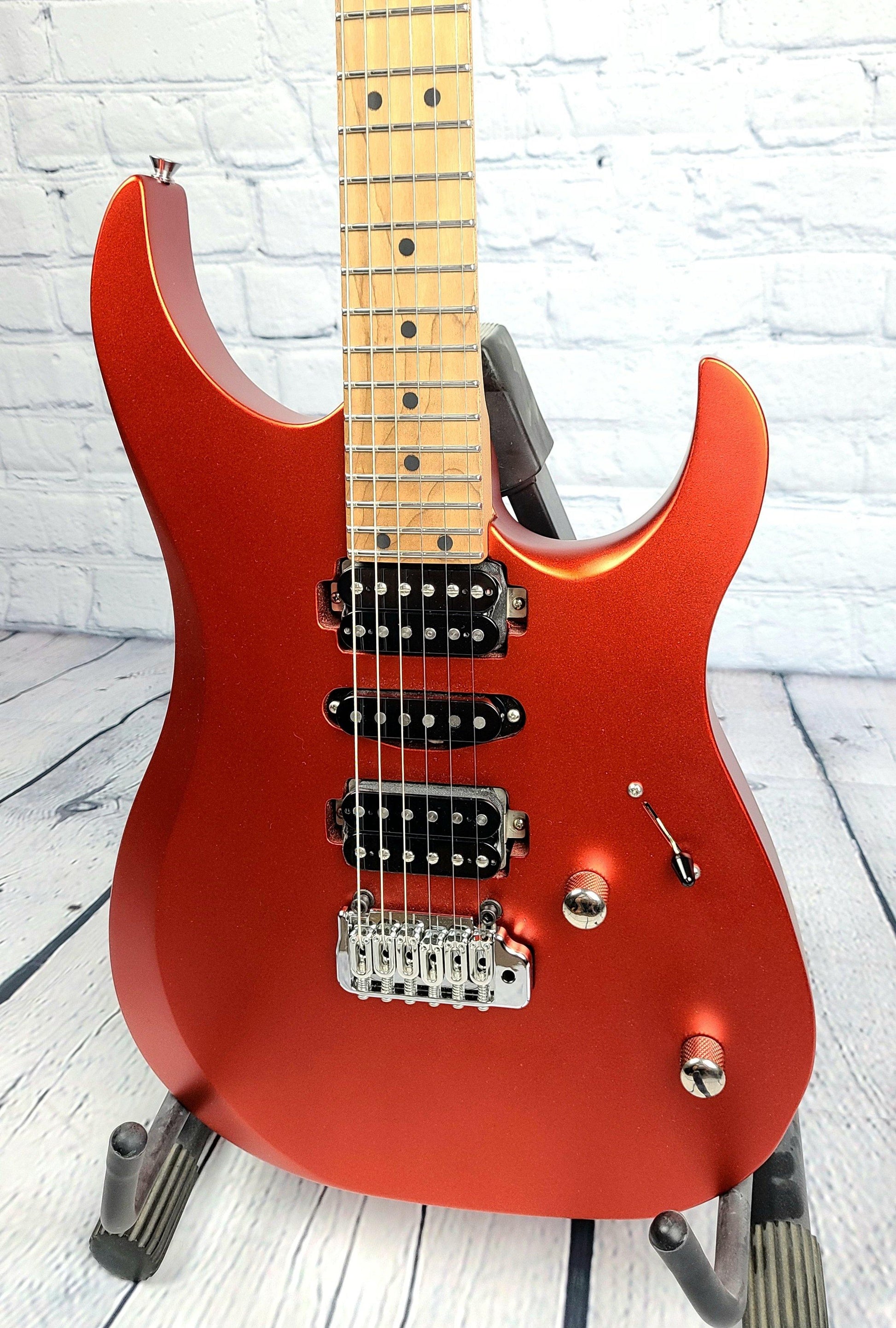 LSL Instruments XT4 One Series Roasted Maple Neck Metallic Candy Apple Red - Guitar Brando