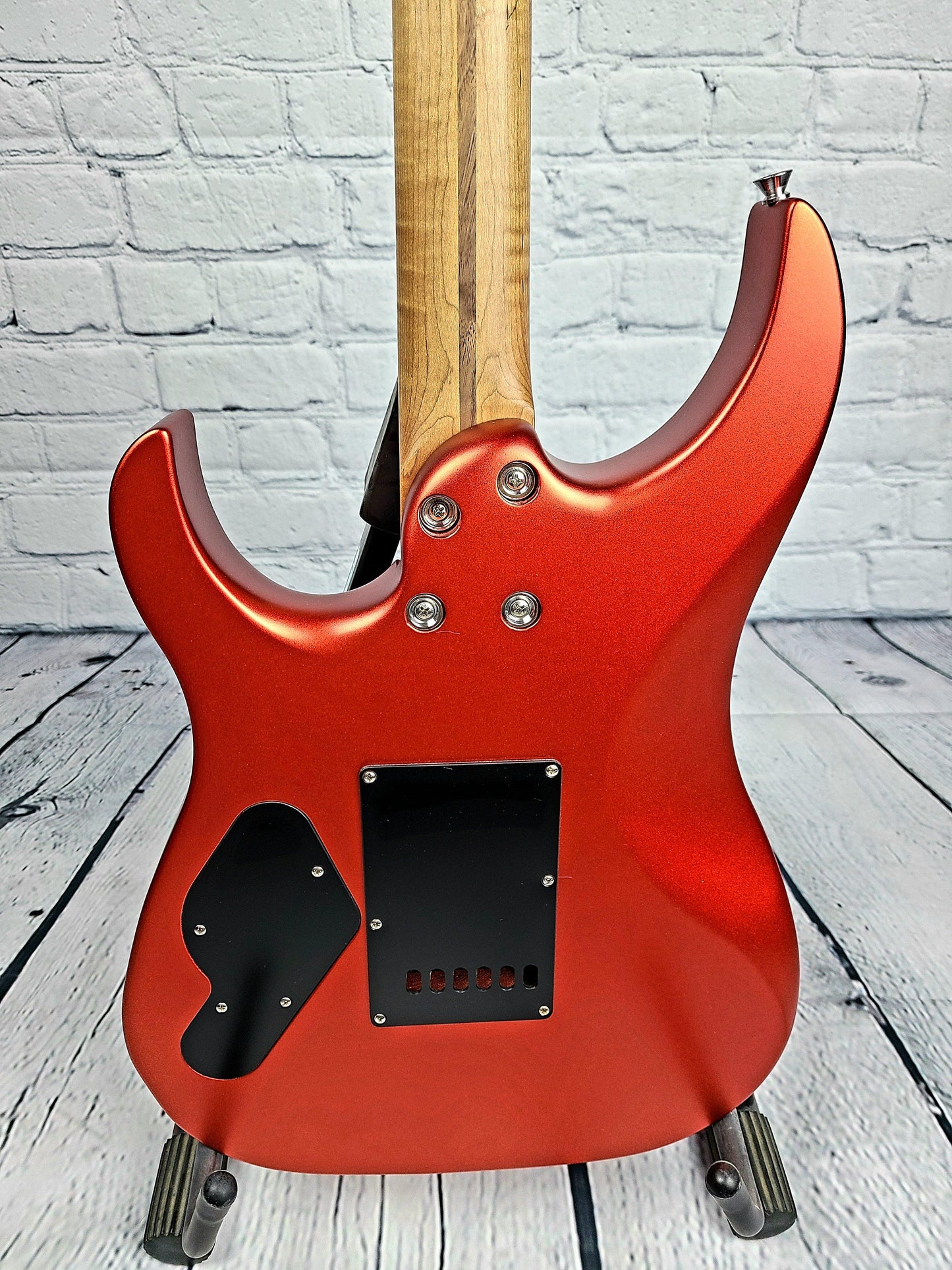 LSL Instruments XT4 One Series Roasted Maple Neck Metallic Candy Apple Red - Guitar Brando