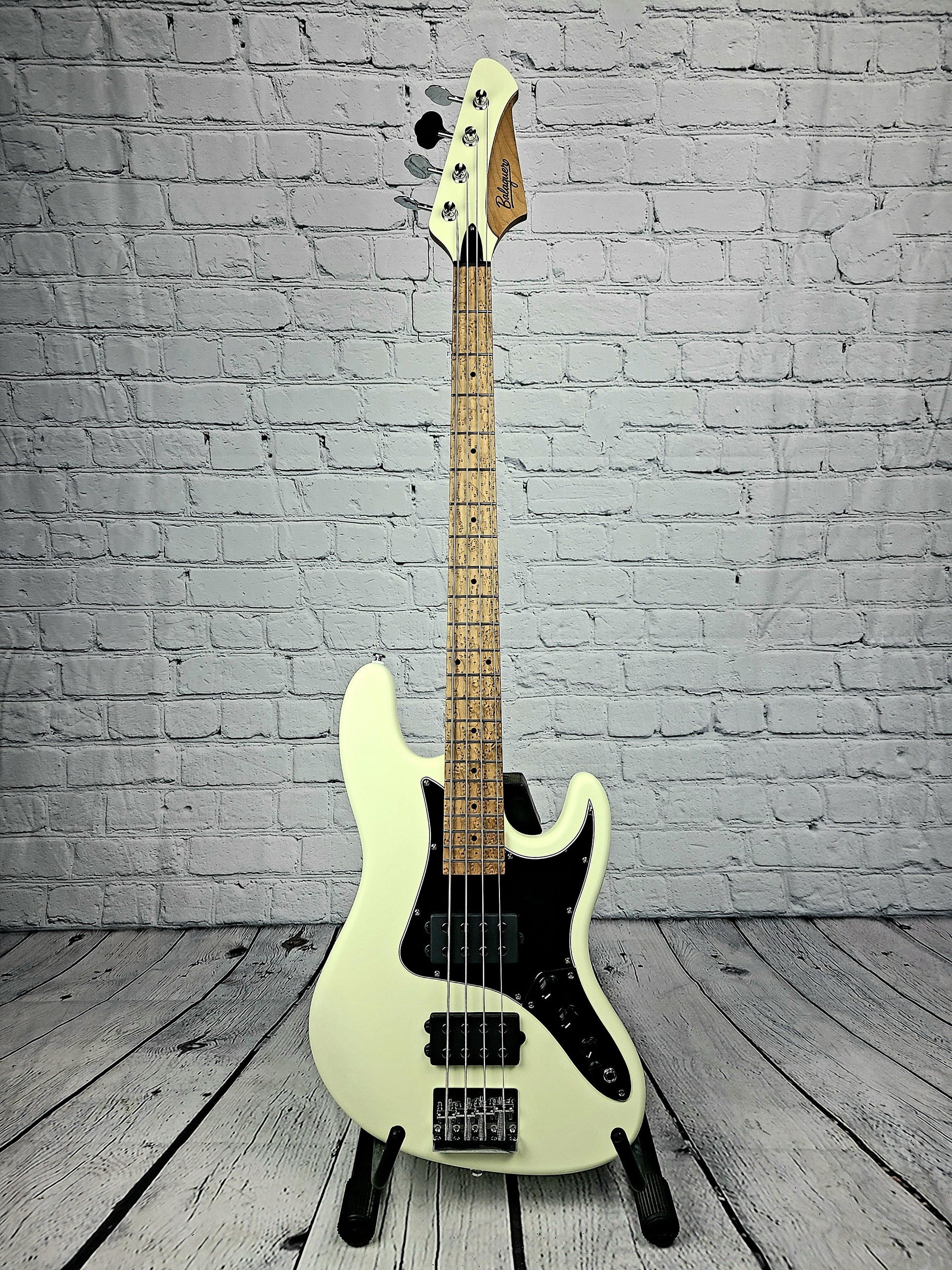 Balaguer Goliath Select Bass Guitar Satin White