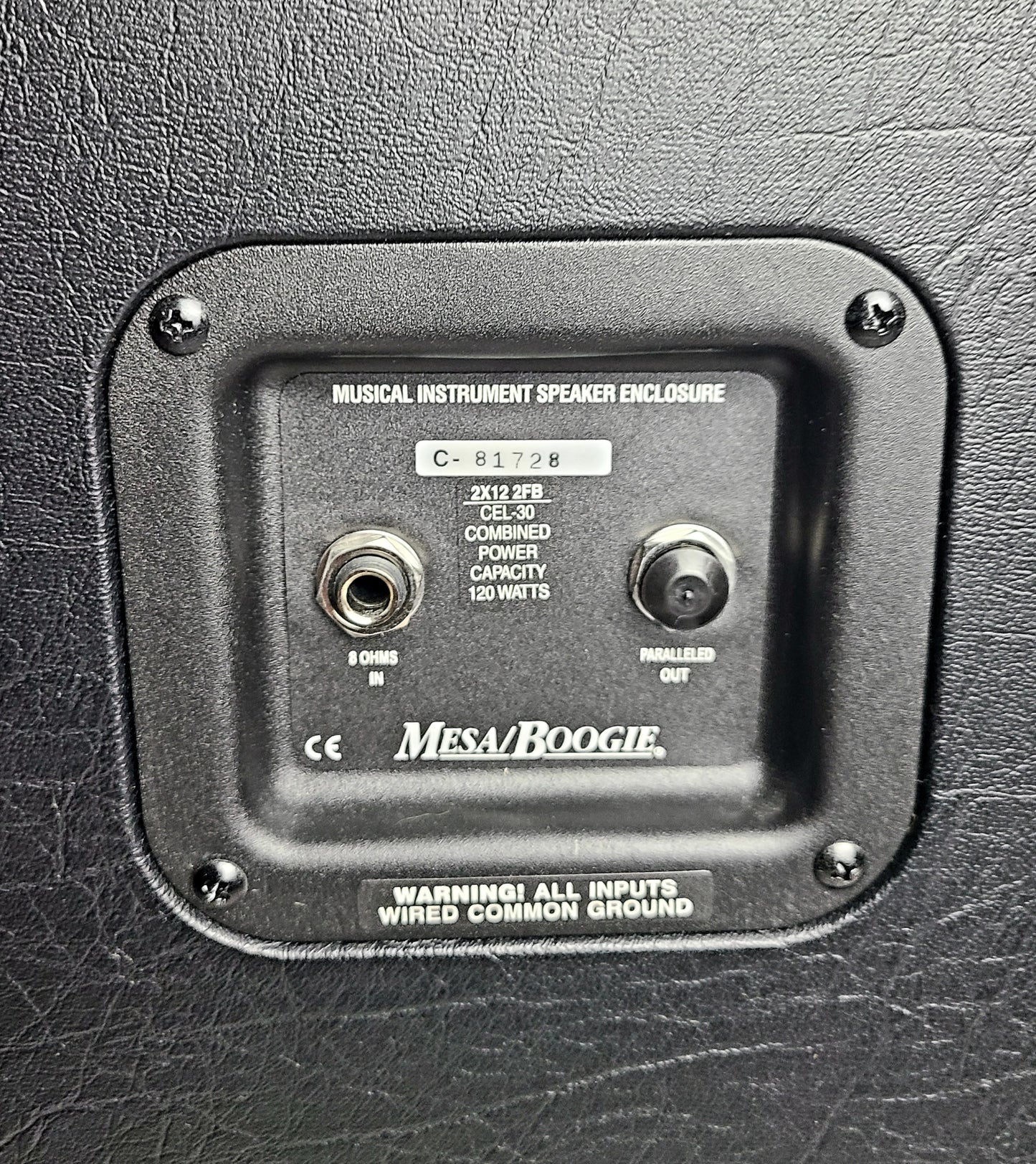 USED Mesa Boogie 2x12 Vertical Amp Cabinet
