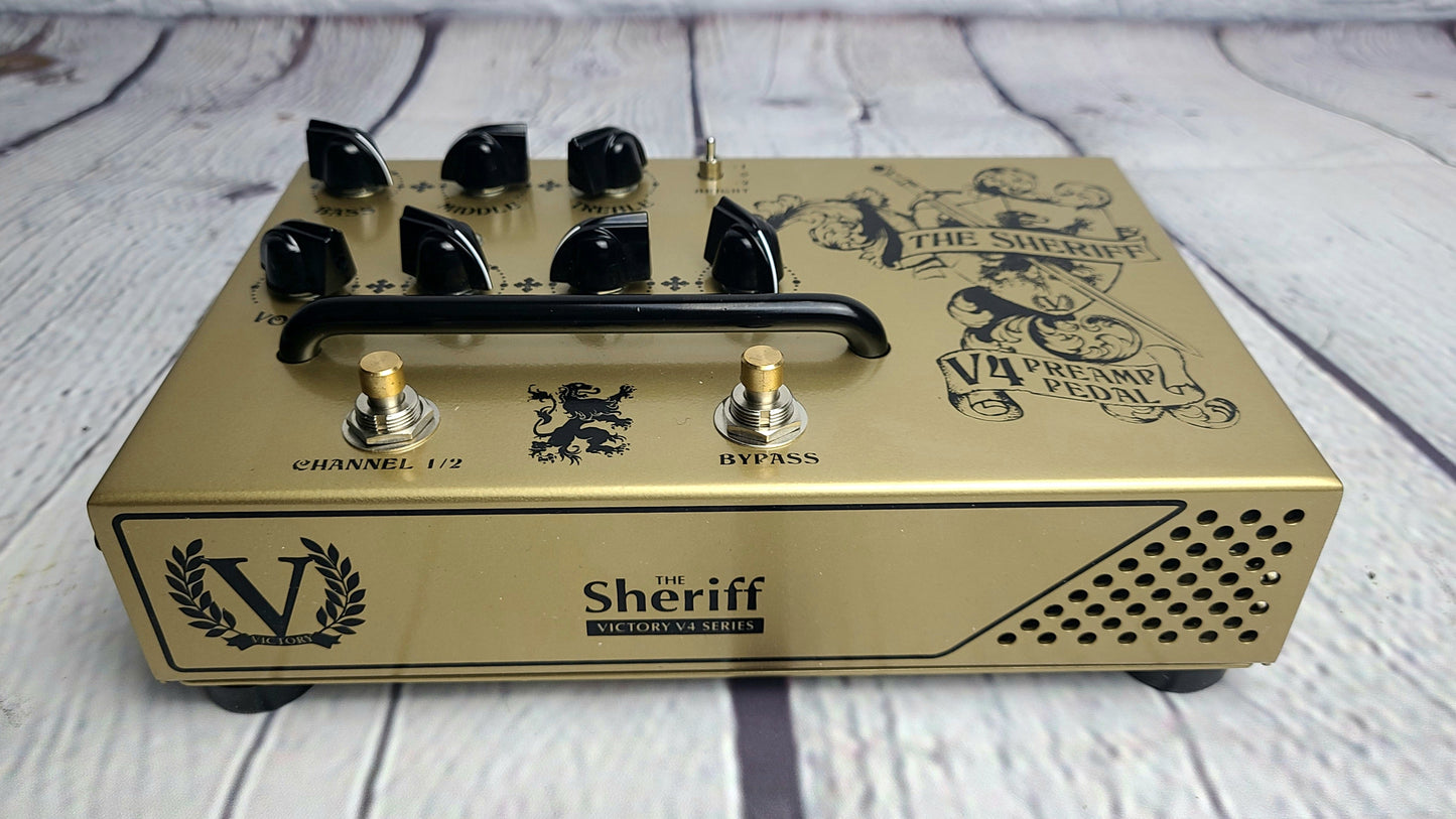 USED Victory Amplification V4 The Sheriff Preamp Pedal DEMO