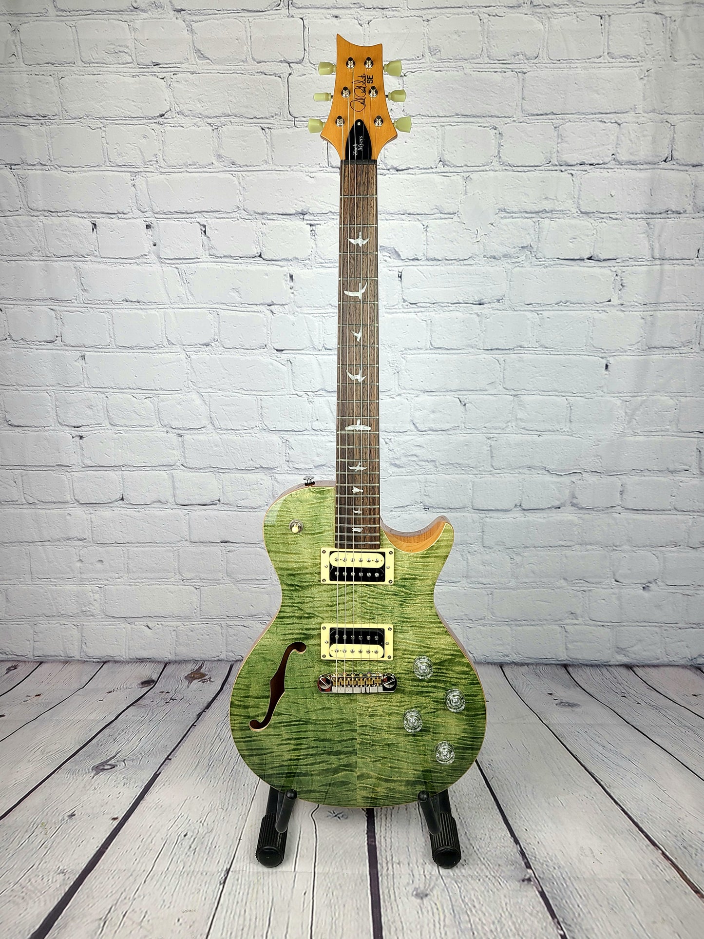 Paul Reed Smith PRS SE Zach Myres Signature 245 Semi-Hollow Guitar Trampas Green