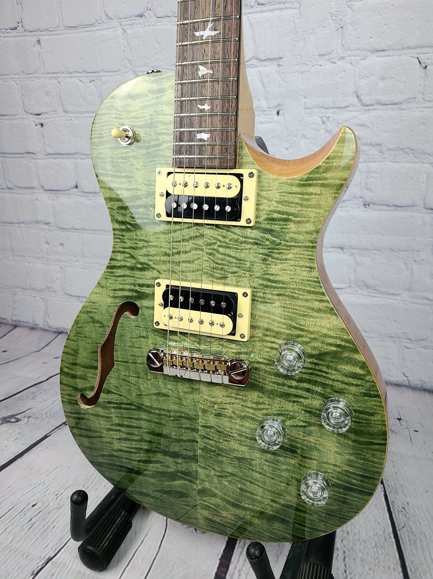 Paul Reed Smith PRS SE Zach Myres Signature 245 Semi-Hollow Guitar Trampas Green