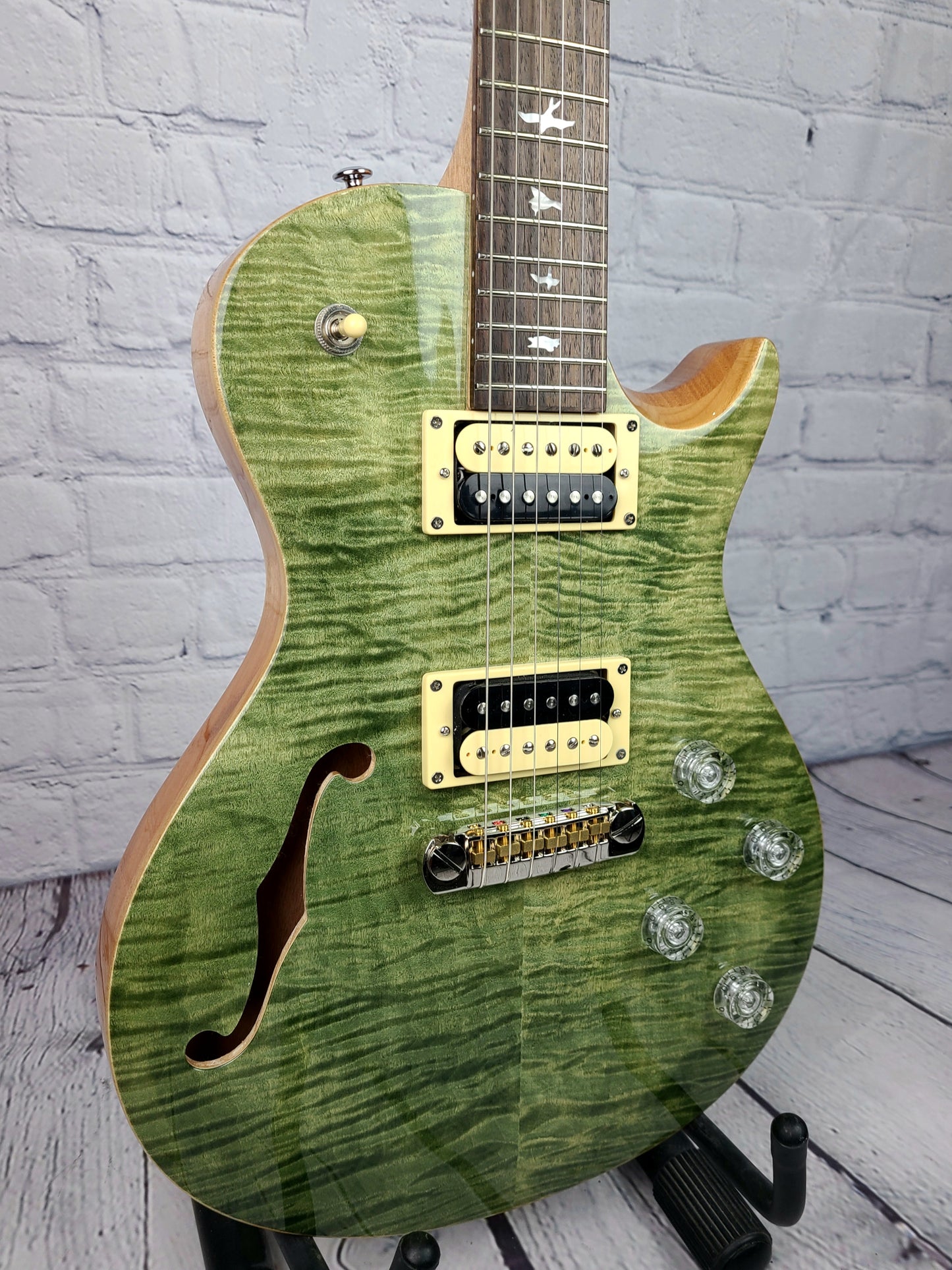 Paul Reed Smith PRS SE Zach Myres Signature 245 Semi-Hollow Guitar Trampas Green