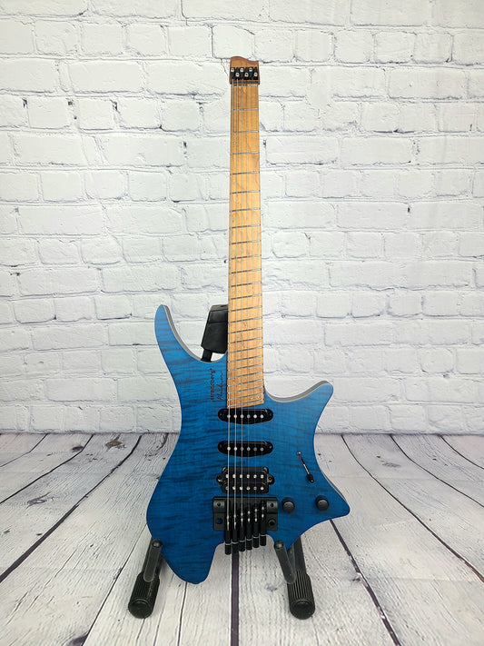 Strandberg Boden Standard 6 Trem Flame Maple - Trans Blue