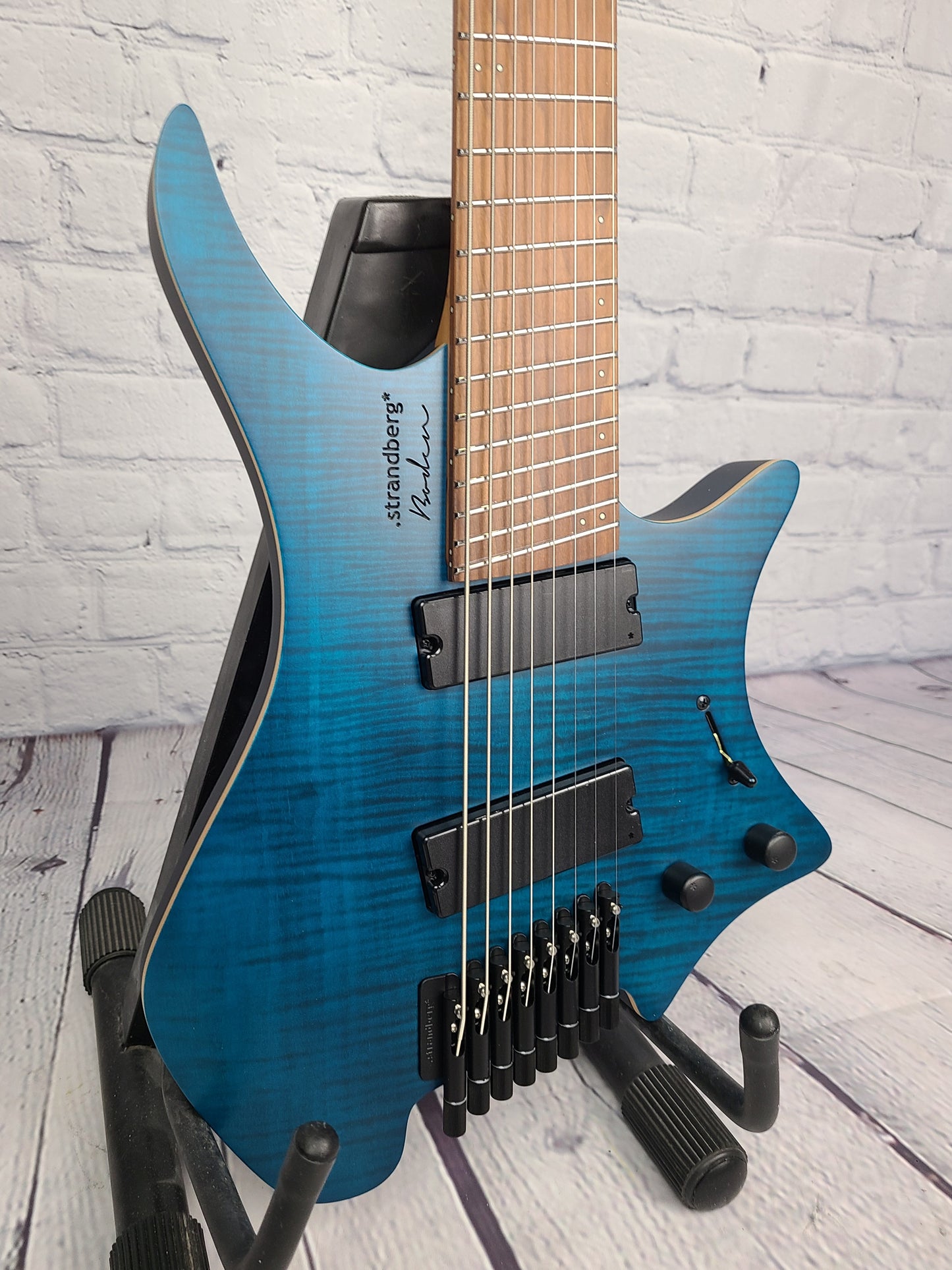 Strandberg Boden Standard 8 String Flame Maple Trans Blue